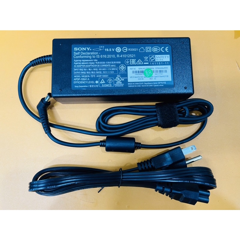 Adapter TV SONY 19.5V 6.2A (6.5x4.4mm) เกรดแท้ แถมฟรี สาย Ac 1 เส้น