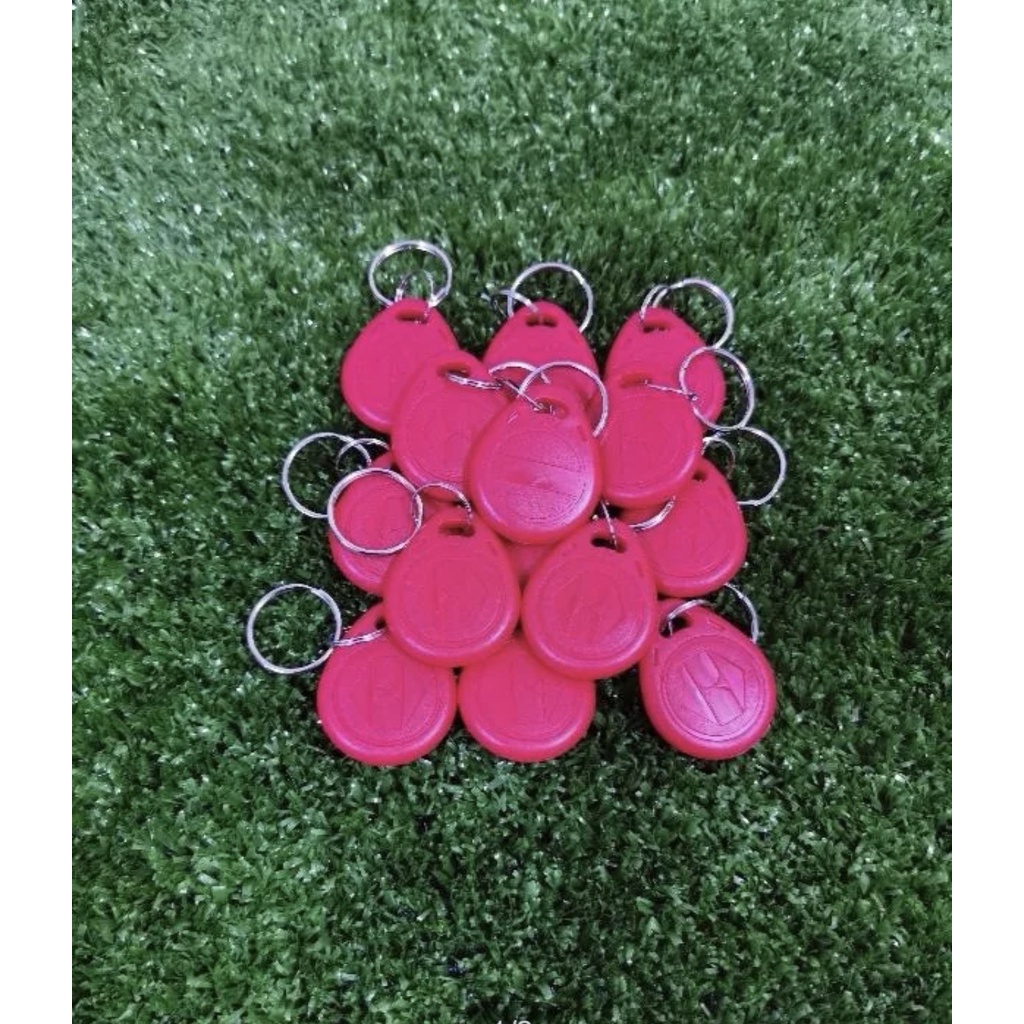 คีย์การ์ด แบบเหรียญ กลม สีแดง อ่าน และ เขียน Copy Card 20 ชิ้น