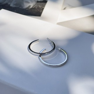 [Earring] LUNE Lunar Rings : ต่างหูลูน่า ริง ทรงห่วง มีสี Light Gold , Silver