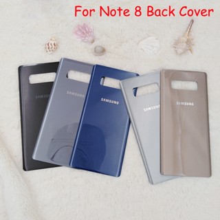 เคสแบตเตอรี่ด้านหลัง แบบเปลี่ยน สําหรับ Samsung Note 8 Galaxy Note8 N950 N950F &amp;amp; สติกเกอร์ + โลโก้