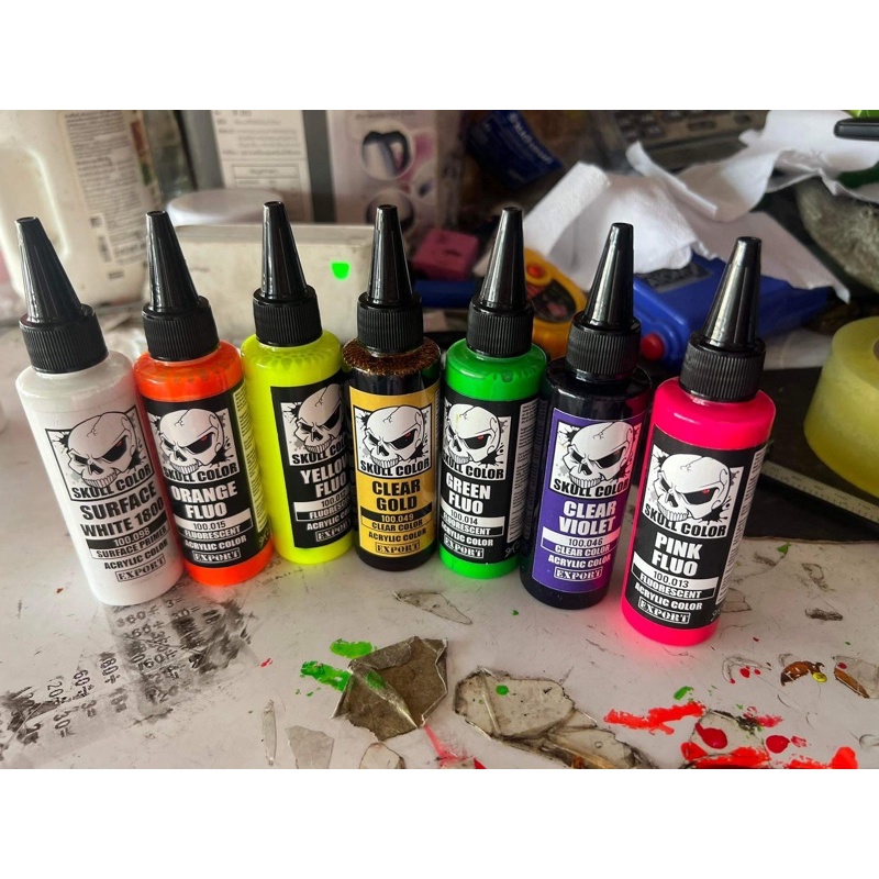 สี skull color ใช้กับ แอร์บรัช / ใช้พ่น บอดี้ทุ่นชิงหลิว  /พ่นกันดั้ม