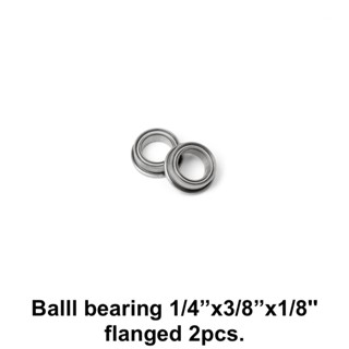 Ball bearing 1/4"x3/8"x1/8" flanged (2pcs.)