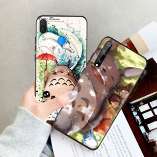 เคสโทรศัพท์มือถือ ซิลิโคนนิ่ม TPU กันกระแทก ลายการ์ตูนโตโตโร่ สีดํา สําหรับ Huawei Nova 3 3i 3E 4 4E 5 6 7 8 9 10 Pro SE 5i 5T 5Z 8i Y60