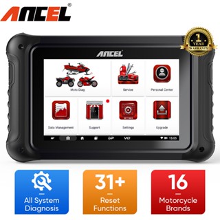 Ancel เครื่องสแกนเนอร์ MT700 OBD2 ABS TPS ECU สําหรับ Honda Kawasaki Yamaha Suzuki