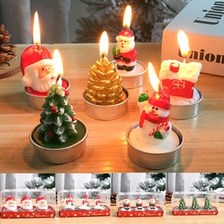 【พร้อมส่ง】เทียนหอมคริสมาสต์ ตกแต่งคริสต์มาส เทียนซานตาคลอสสโนว์แมนคริสต์มาสสําหรับตกแต่งบ้านปาร์ตี้ ของขวัญคริสมาสต์
