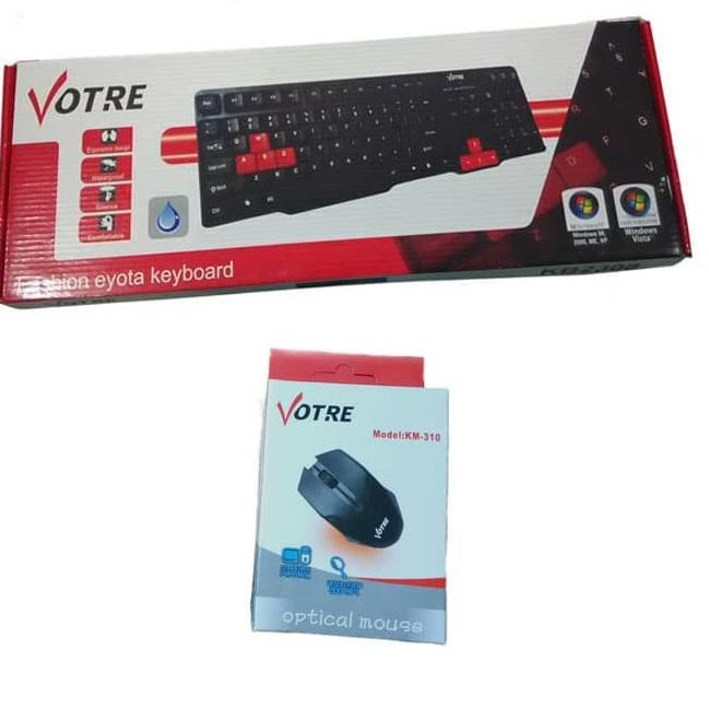 สะดวกสบายมาก.. Votre KB-2308 คีย์บอร์ด KM-310 เมาส์ USB Gaming รุ่นแพ็คเกจ