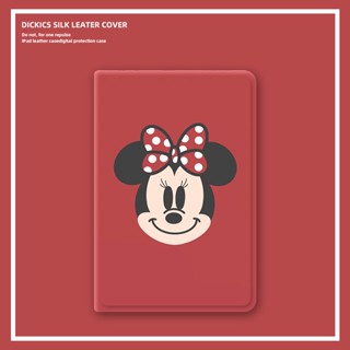 Minnie Disney เคส mini 1/2/3/4/5/6 pro 10.2 11 gen 7 8 9 20/21/22 pro 11 air1 2 3 4 5 เคสไอแพด Airbag tri-fold pen slot