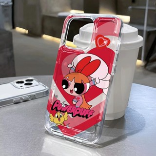 เคสโทรศัพท์มือถือ แบบใส Girls น่ารัก สีแดง สําหรับ iphone 14promax 11 13 12 7Plus 7 X XS Max