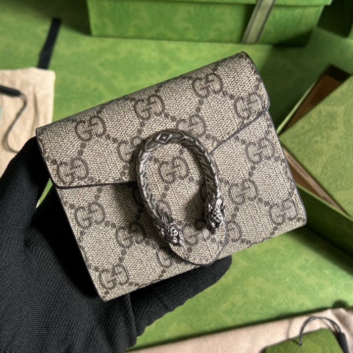 พรี​ ราคา2800 Gucci GG Dionysus 627073 mini กระเป๋าสตางค์ กระเป๋าเงิน เหรียญ กระเป๋า​บัตร size11*9.5*3cm