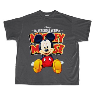 เสื้อยืด ขนาดใหญ่ พิมพ์ลายมิกกี้เมาส์ Wonderful World Mickey Mouse