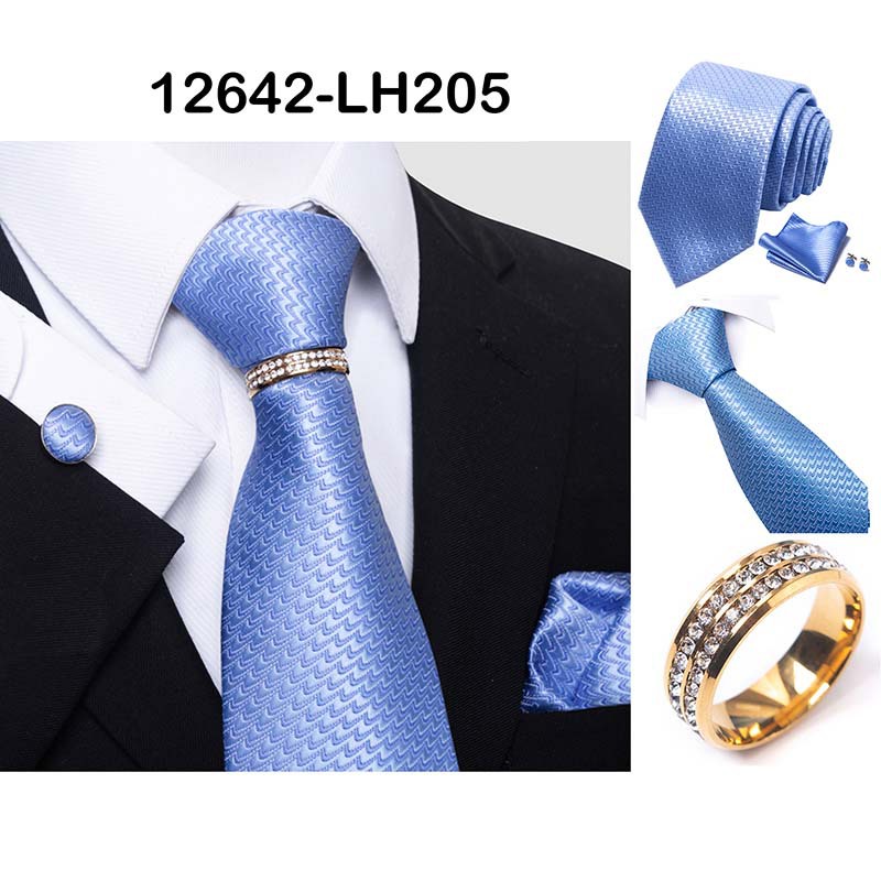 พร้อมส่ง ใหม่ ชุดสูท เนคไทน์ ผ้าแจ็คคาร์ด สีทอง 8 ซม. หรูหรา แฟชั่น สําหรับผู้ชาย งานแต่งงาน - รูปที่ 3