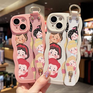 เคสโทรศัพท์มือถือ TPU นิ่ม เต็มเลนส์กล้อง ลายเจ้าหญิงหิมะ สีขาว พร้อมสายคล้องข้อมือ สําหรับ Xiaomi Mi 10 11 12 12T POCO F2 F3 F4 X3 X4 GT M3 Pro Redmi Note 10 5G | Df W029