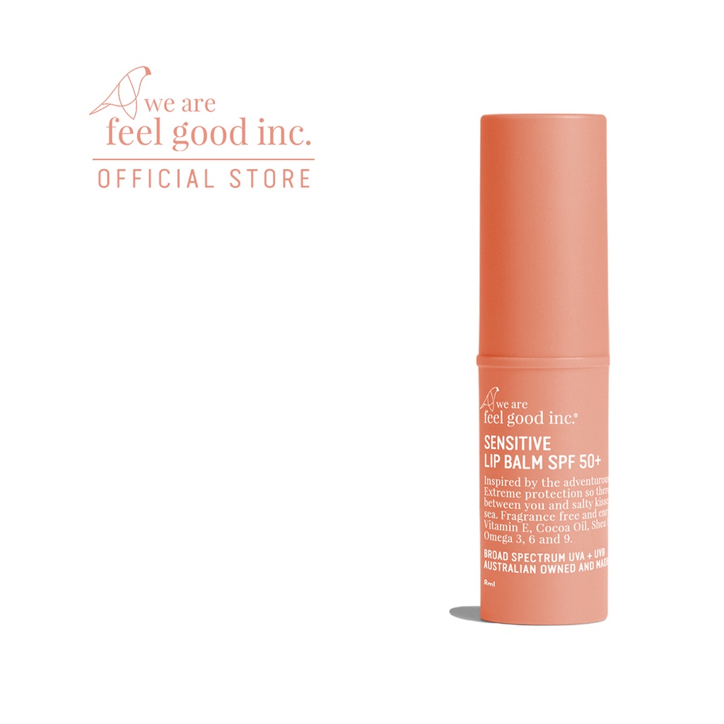 We Are Feel Good Inc.: Sensitive Lip Balm SPF 50+ ลิปบาล์มกันแดดสูตรอ่อนโยน SPF 50+ ขนาด 10ml.