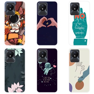 เคสโทรศัพท์ซิลิโคน TPU แบบนิ่ม ลายการ์ตูน สําหรับ VIVO Y02 VIVO Y02 2022 Y 02