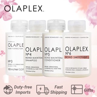 🍀จัดส่งอย่างรวดเร็ว🍀 Olaplex โอลาเพล็กซ์ No.3/No.4/No.5/No.6 100ml ยาสระผม ครีมนวดผม ผมเสีย แห้งฟู ทำสี ฟอกผม เคมี ดัด โอลาเพล็ก