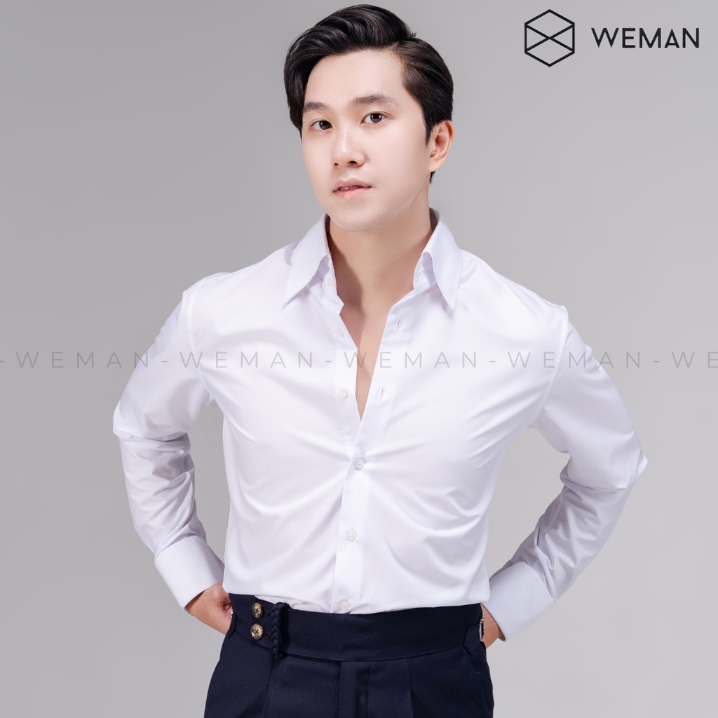 เสื้อเชิ้ตผู้ชายคอปกสูงเสื้อออกแบบด้วยผ้าฝ้ายดูดซับเหงื่อคุณภาพสูง ผู้ชาย-WMA2302