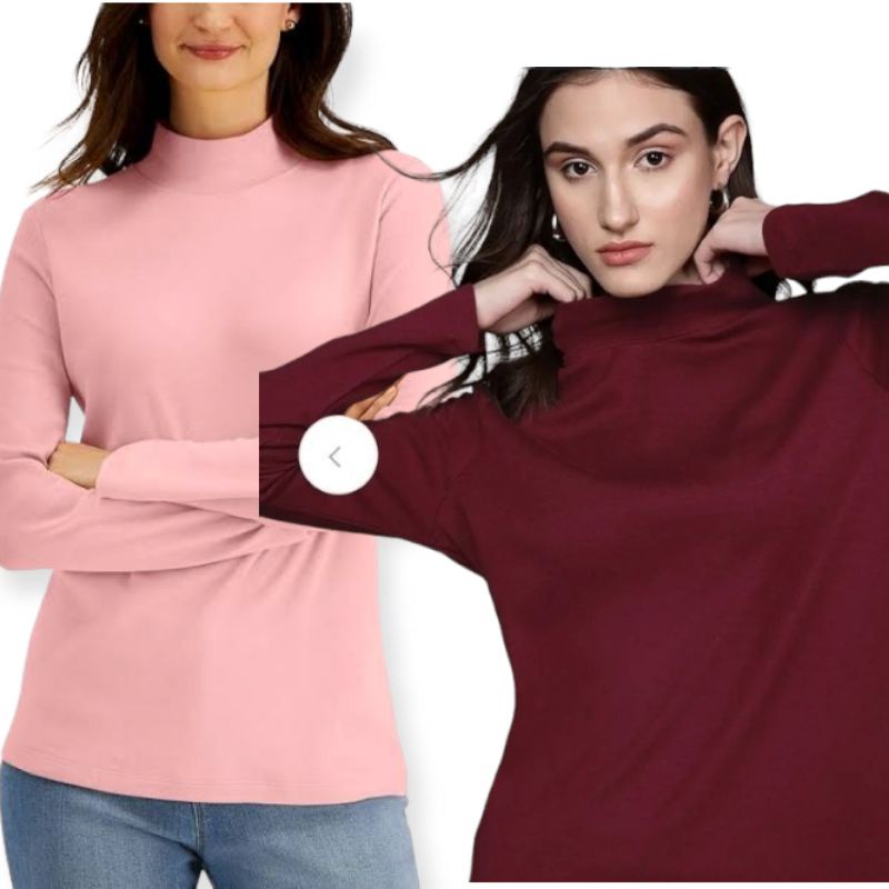 เสื้อคอจําลองธรรมดา Karen scott