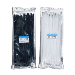 สายรัดเคเบิ้ลไทร์ Nylon cable tie สีขาว/สีดำ [จัดส่งทันที]