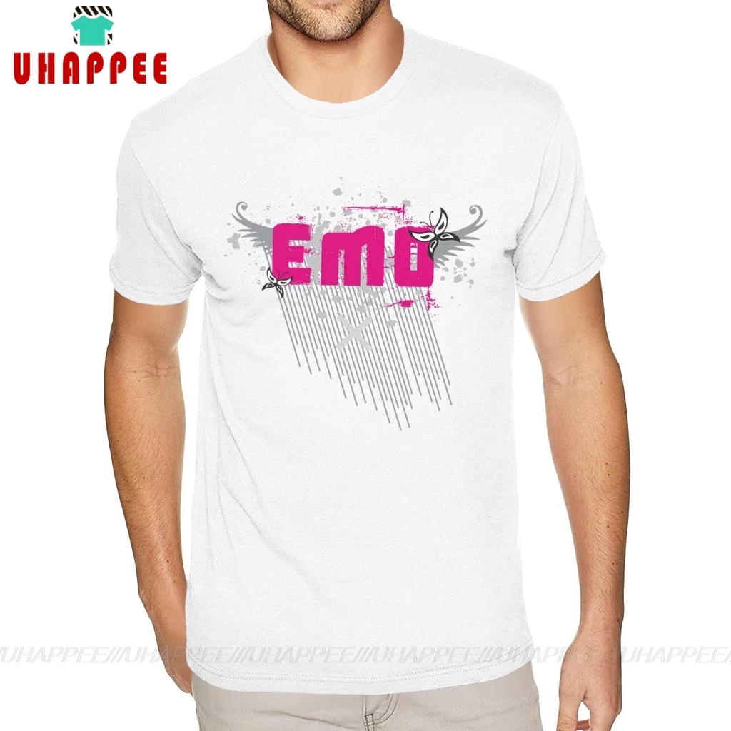 Design Emo T Shirt Mens Bespoke D Soft Cotton White Round Neck Tee