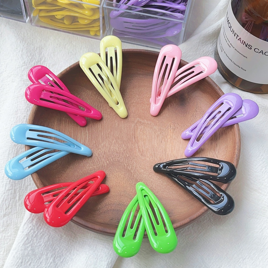 30 ชิ้น / เซต ผู้หญิง กิ๊บ ที่มีสีสัน น่ารัก รูปหยดน้ํา หวาน กิ๊บติดผม ปิ่นปักผม เลื่อน คลิป แฟชั่น เครื่องประดับผม