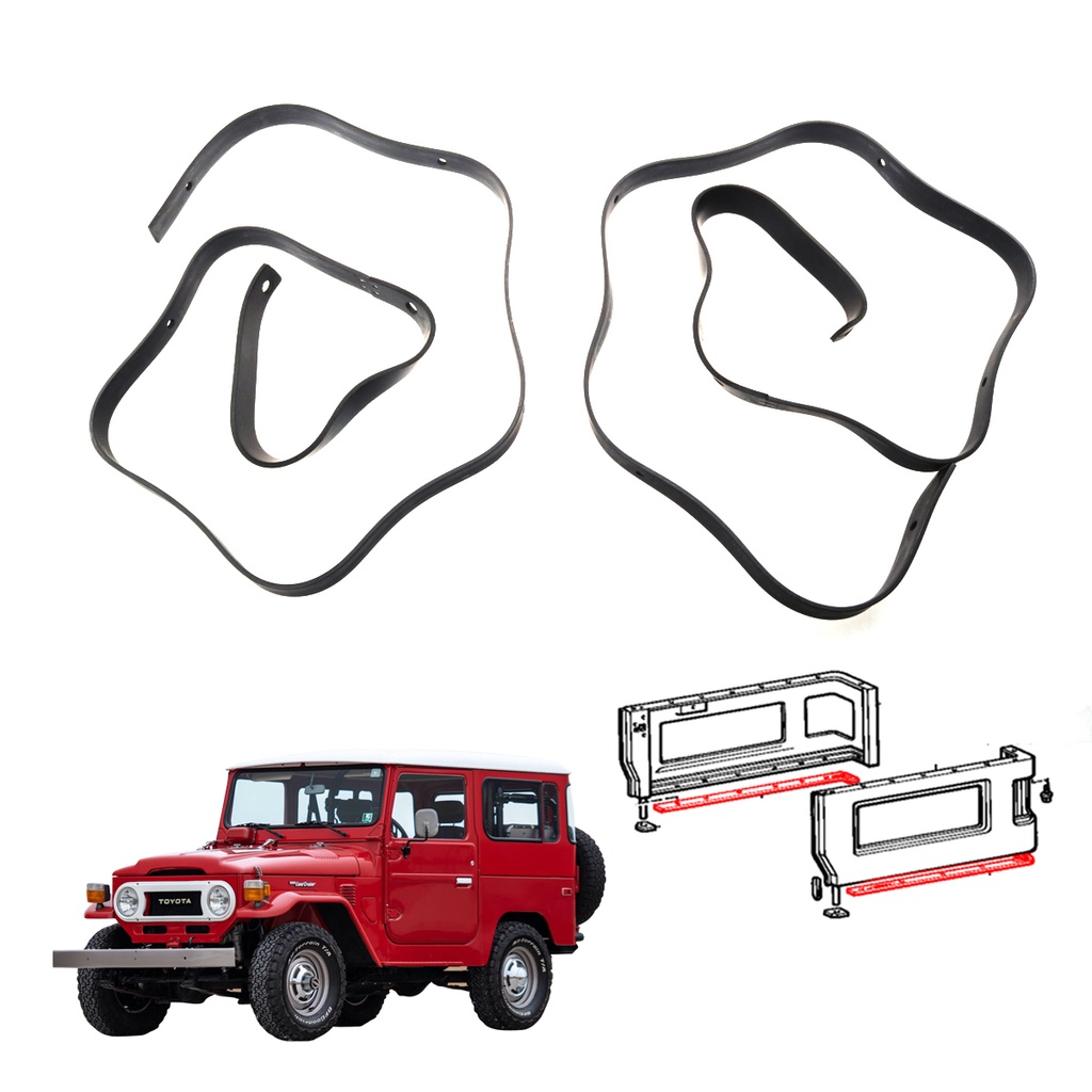 ยางปิดข้างตัวรถ ช่วงท้าย ซ้าย/ขวา โตโยต้า แลนด์ครุยเซอร์ J40 J41 J42 Toyota Land Cruiser 4WD 2-Door 