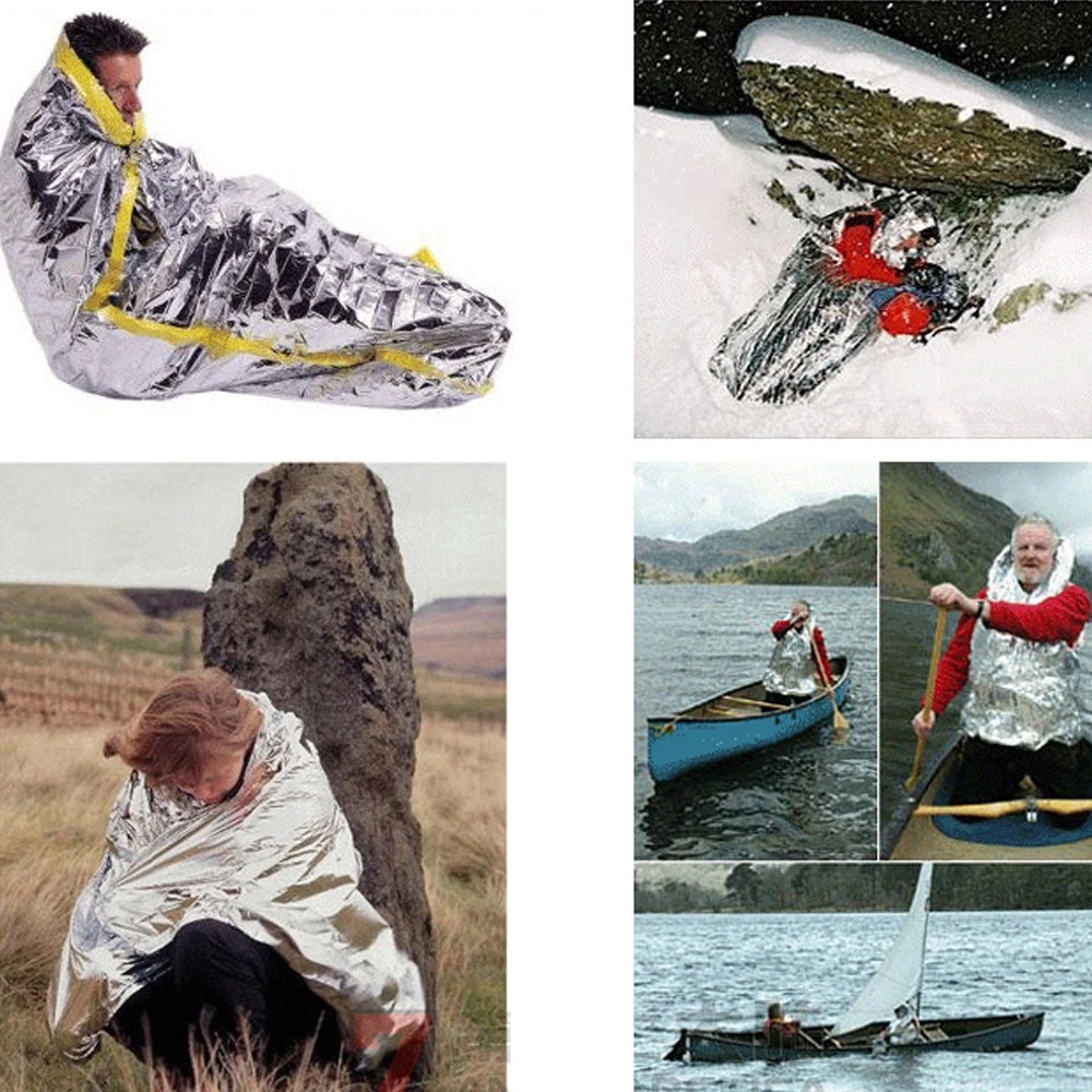 ผ้าห่มฉุกเฉิน Emergency Blanket กันน้ำ สำหรับเดินป่า พกพา thumbnail 8