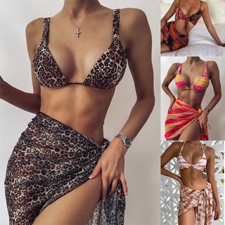 ชุดว่ายน้ำ ชุดว่ายน้ำลายเสือดาว Leopard Swimsuit ชุดว่ายน้ำเซ็กซี่ ชุดว่ายน้ำเสือดาวเซ็กซี่ของผู้หญิง แห้งเร็ว ใส่สบาย