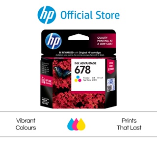 ราคาตลับหมึกปริ้นเตอร์ HP 678 Original Ink Advantage Cartridge (หมึก 3 สี Tri-color/ หมึกสีดำ Black) ตลับหมึก HP แท้ HP Deskjet: 2645 / 4645 / 1515 / 2515 / 2545 / 3545 / 4515