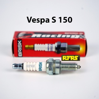 หัวเทียน BRISK PREMIUM ZS ไร้เขี้ยว Vespa S 150 Spark Plug (SZ01RA) รองรับเฉพาะเบนซิน 95 Made in EU