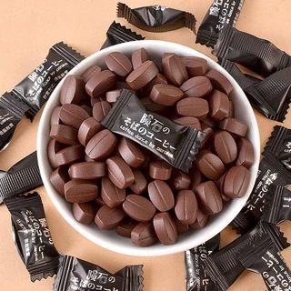 [1แถม1] ลูกอม กาแฟ coffee candy เม็ดละ1กรัม (50เม็ด/100เม็ด) กาแฟแท้อัดเม็ด รสชาติเช้มถึงรส หวานน้อย ลูกอมกาแฟเคี้ยวได้