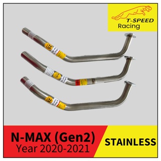 คอท่อ Yamaha N-MAX Gen 2 Year 2020-2021 🔩 Stainless steel แท้ เกรด 304 หนา: 1.2 มิลลิเมตร