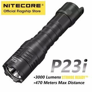 พร้อมส่ง NITECORE P23i ยุทธวิธี USB-C ไฟฉายแบบชาร์จไฟได้5000MAh 21700 แบตเตอรี่ Luminus SFT-70 3000 Lumens LED