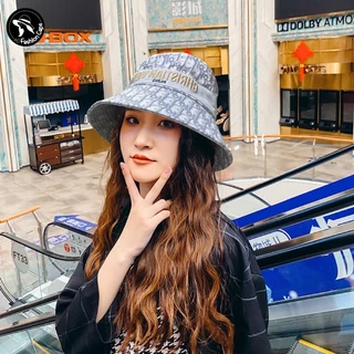 หมวกบักเก็ต ปักนูน แฟชั่น ผู้หญิงผู้ชายใส่ได้มีสินค้าพร้อมส่ง