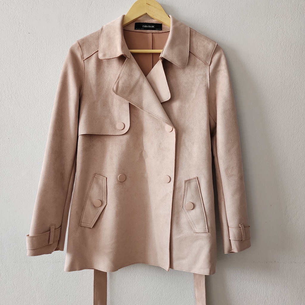 เสื้อโค้ท ZARA (Coat or Blazer) สีชมพูคลาสสิค ของแท้