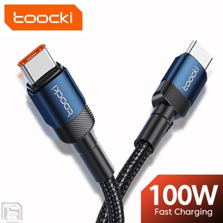 Toocki 100W Type C To Type C สายชาร์จไว PD 60W สายชาร์จข้อมูลแบบเร็ว สำหรับ ยาเม็ด สำหรับ Samsung Xiaomi 10s