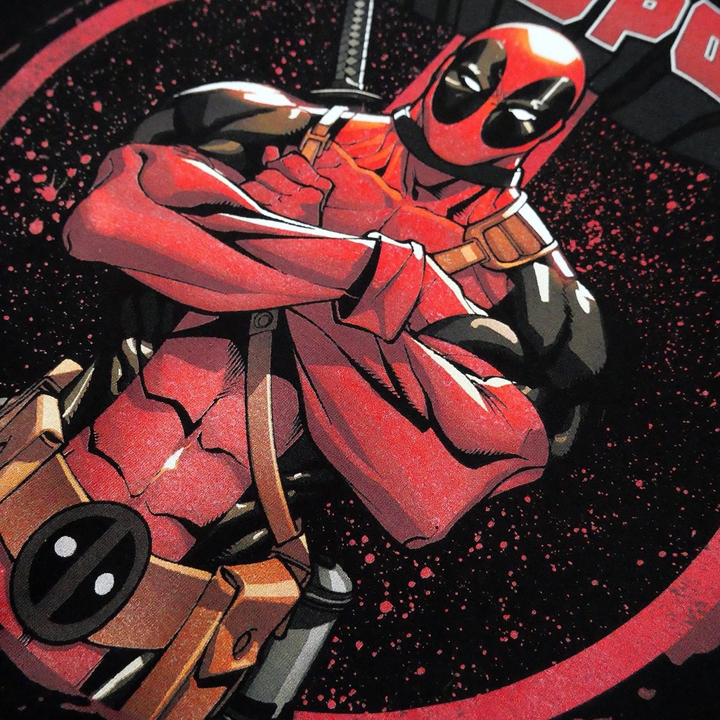 Power 7 Shop เสื้อยืดการ์ตูน มาร์เวล เสื้อยืด DEADPOOL ลิขสิทธ์แท้ MARVEL COMICS T-SHIRTS (MVX-320) — صورة 7