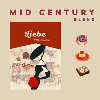 เมล็ดกาแฟ Mid - Century Blend เมล็ดกาแฟ Special Blend:Ethiopia Brazil Laos< Medium - Light Roast >