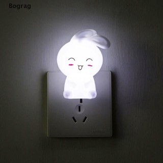 [Bogr] โคมไฟติดผนัง LED ลายการ์ตูนกระต่ายน่ารัก สวิตช์ไฟกลางคืน โคมไฟข้างเตียง สําหรับเด็ก COD