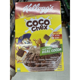 Kellogg ‘s Coco Chex Breakfast Cereal Crunchy , Chocolate Corn Pillows 170 G. อาหารเช้าซีเรียลธัญพืช แป้งข้าวโพด อบกรอบ เคลือบช็อกโกแลต ตรา เคลล็อกส์ โกโก้ เช็คส์