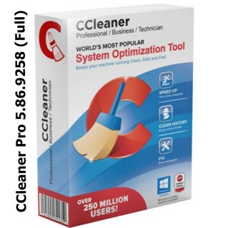 CCleaner Pro 5.86.9258 (Full) ตัวเต็ม ถาวร ภาษาไทย ลบไฟล์ขยะเกลี้ยง รองรับ windows 7 8 10 และ 11