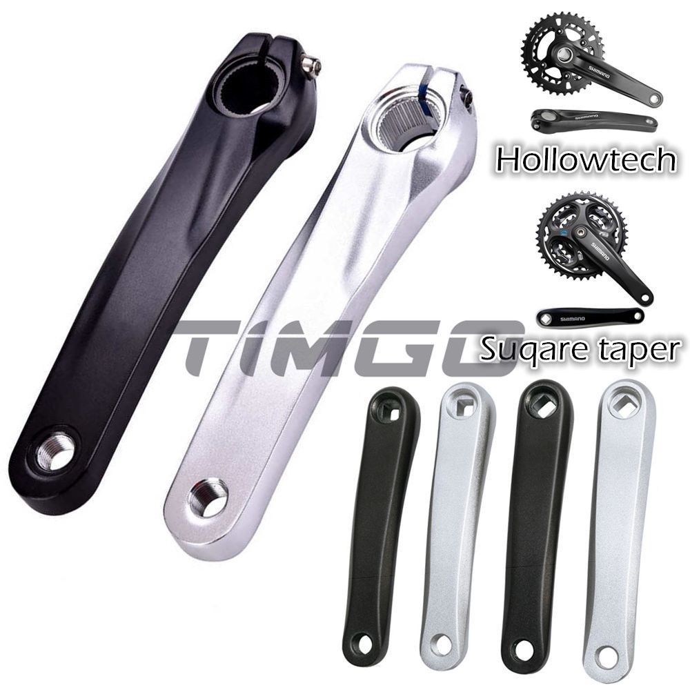 Mtb จักรยานเสือหมอบ Crankset Square Taper / Hollowtech เปลี่ยนซ้าย Crank Arm อลูมิเนียม 170 มม.สําหรับ Shimano