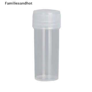 Familiesandhot&gt; 20 ชิ้น 5 มล. ขวดพลาสติก ขวดยา ยา ของเหลว ผง ภาชนะจัดเก็บอย่างดี