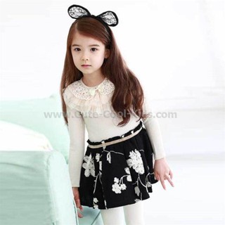 Dress-1266 ชุดกระโปรง เด็กหญิงแฟชั่นเกาหลี Size-130 (6-7Y)