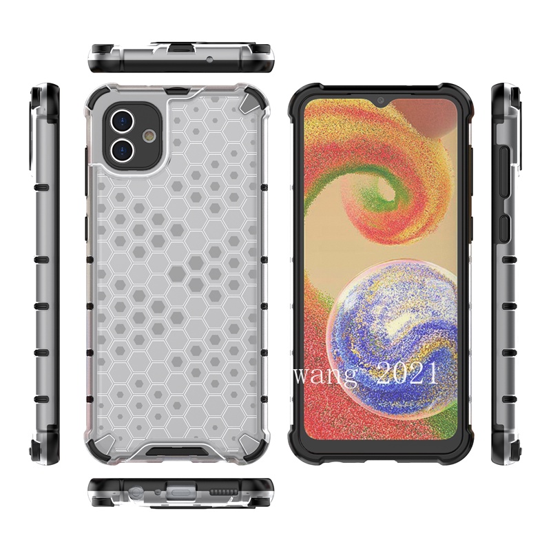 Ready Stock Phone Case เคส Samsung Galaxy A04e A04 4G Casing Honeycomb Technology Durable and Drop Resistant Camera Protective Hard Case เคสโทรศัพท #6
