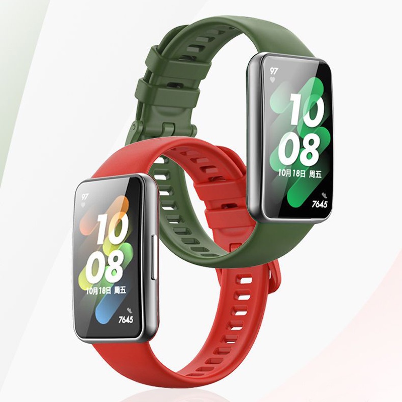 Huawei Band 7 Sports สายรัดแบบเปลี่ยนได้ กันน้ำและกันเหงื่อ มีหลายสีให้เลือก