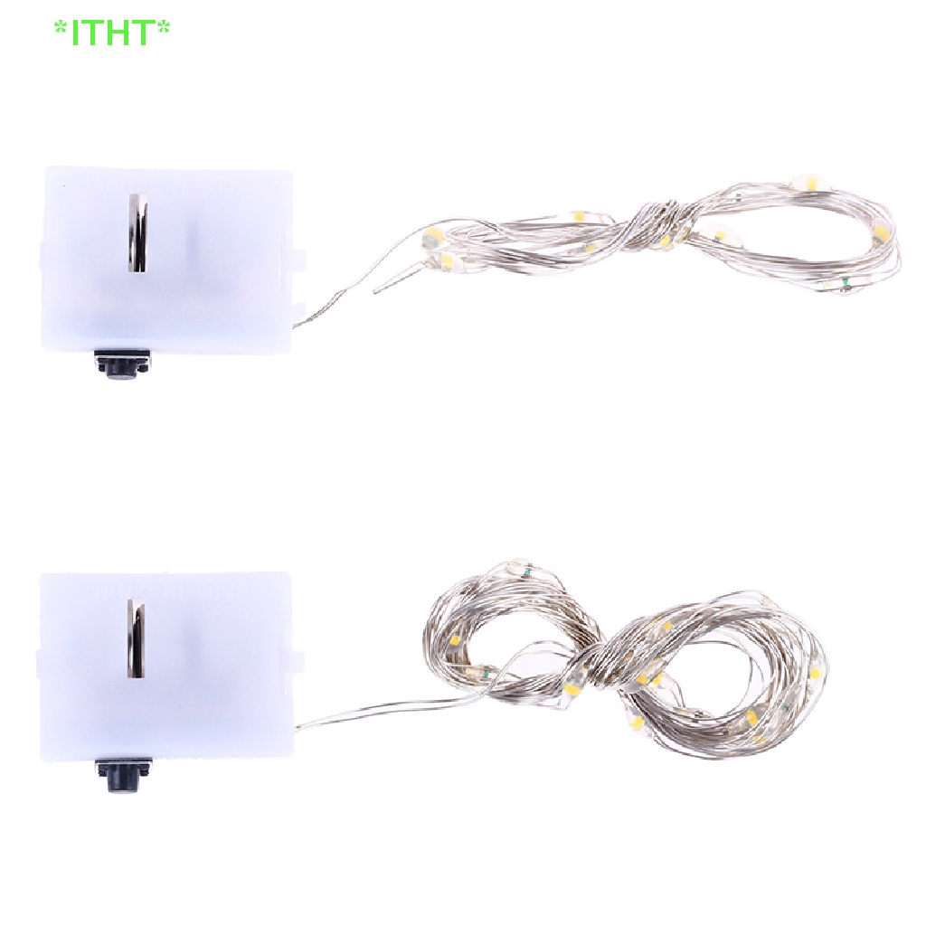 Itht> ใหม่ สายไฟ Led 1:12 อุปกรณ์เสริม สําหรับตกแต่งบ้านตุ๊กตา ต้นคริสต์มาส