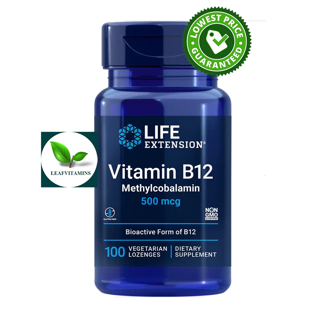 Life Extension Vitamin B12 500 mcg / 100 Lozenges