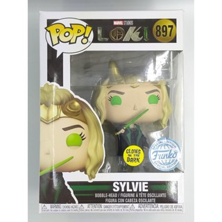 Funko Pop Marvel Loki - Sylvie [เรืองแสง] #897 (กล่องมีตำหนินิดหน่อย)