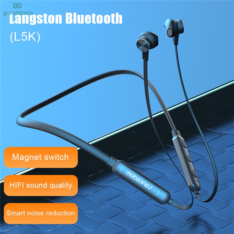 GS Langsdom Bluetooth-compatible Earphone Stereo Wireless Gaming Headset Bluetooth Sports Earphones With HD Microphone F
