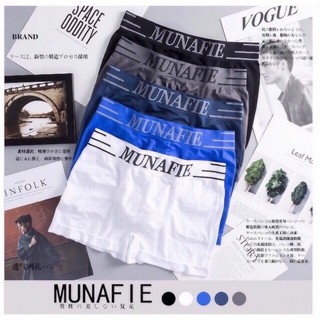 SuperHeng63 กางเกงใน ขาสั้น Boxer บ๊อกเซอร์ สำหรับ ผู้ชาย Munafie แบรนด์ จาก ญี่ปุ่น การันตี สวมใส่สบาย ไม่อึดอัด